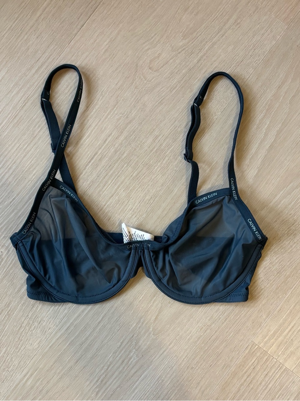 32C Blue mesh Calvin Klein bra